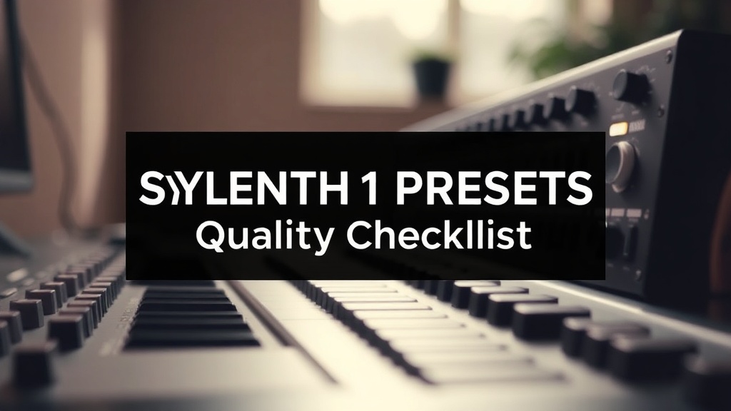 Sylenth1 Presets Quality Checklist | SoundShockAudio